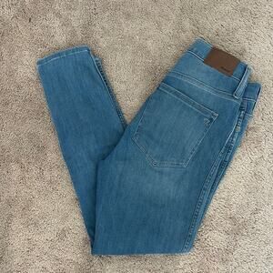 Madewell RoadTripper Jeggings Button Down Fair Trade Blue Denim Jeans Size 27